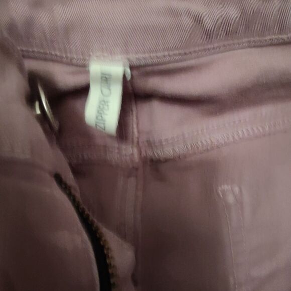 Rag & Bone Revolve Zipper Capri Mid Rise Lilac Lavender Stretch Jeans Pants 28 - Picture 11 of 12